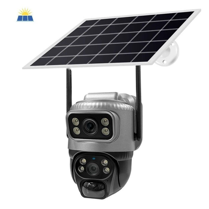 Camera 4G 3 Objectif à énergie solaire 6MP